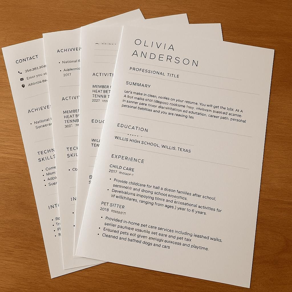 Student Resume Template