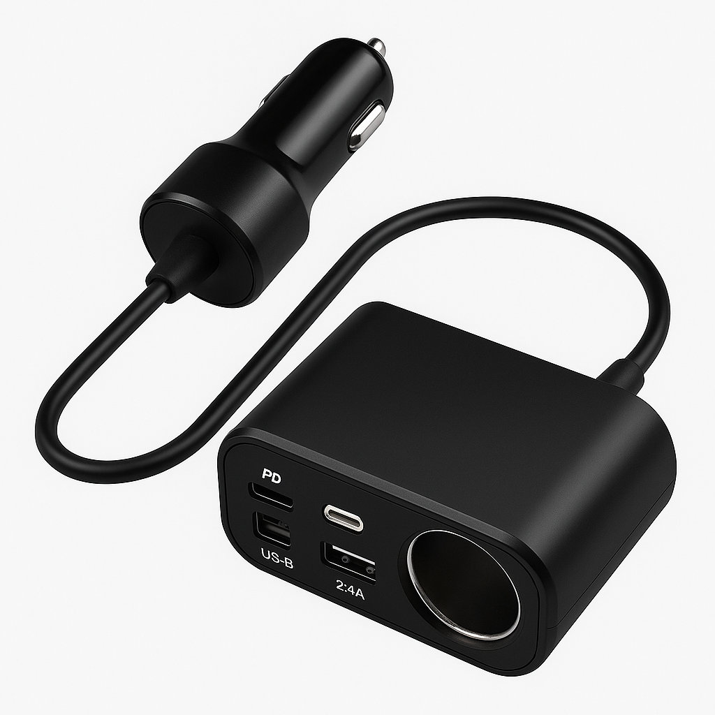 120W 4 in 1 Car Charger