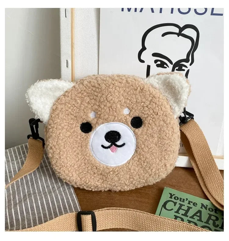 Cartoon Plush Shoulder Bag