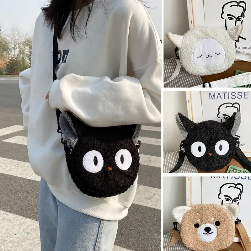 Cartoon Plush Shoulder Bag