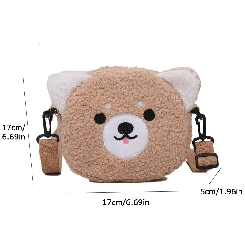 Cartoon Plush Shoulder Bag