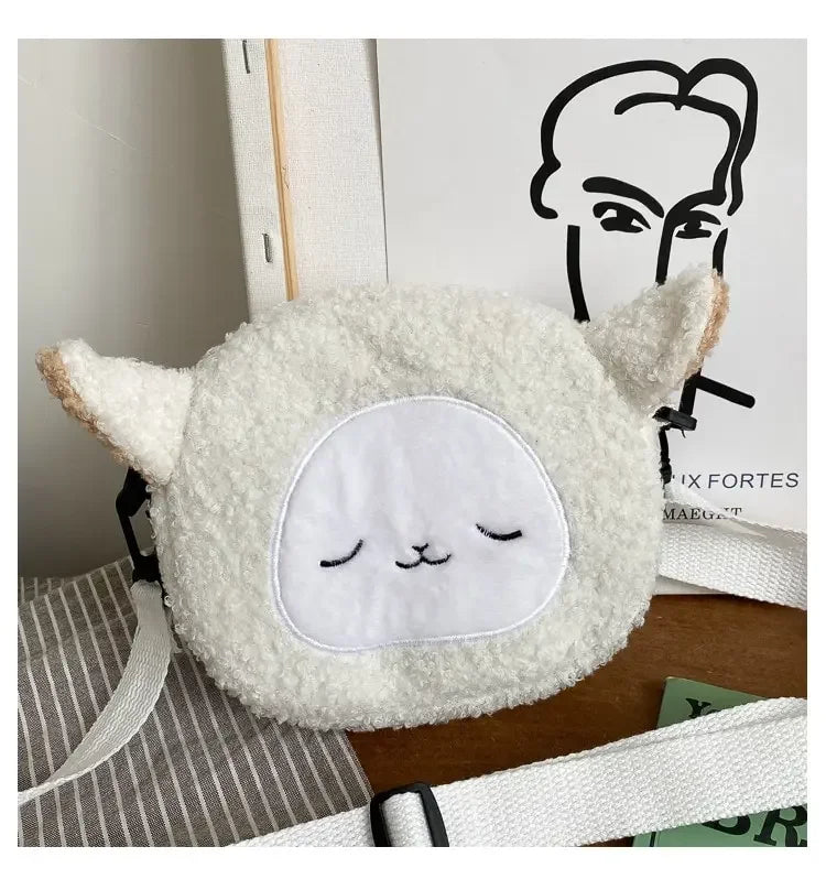 Cartoon Plush Shoulder Bag