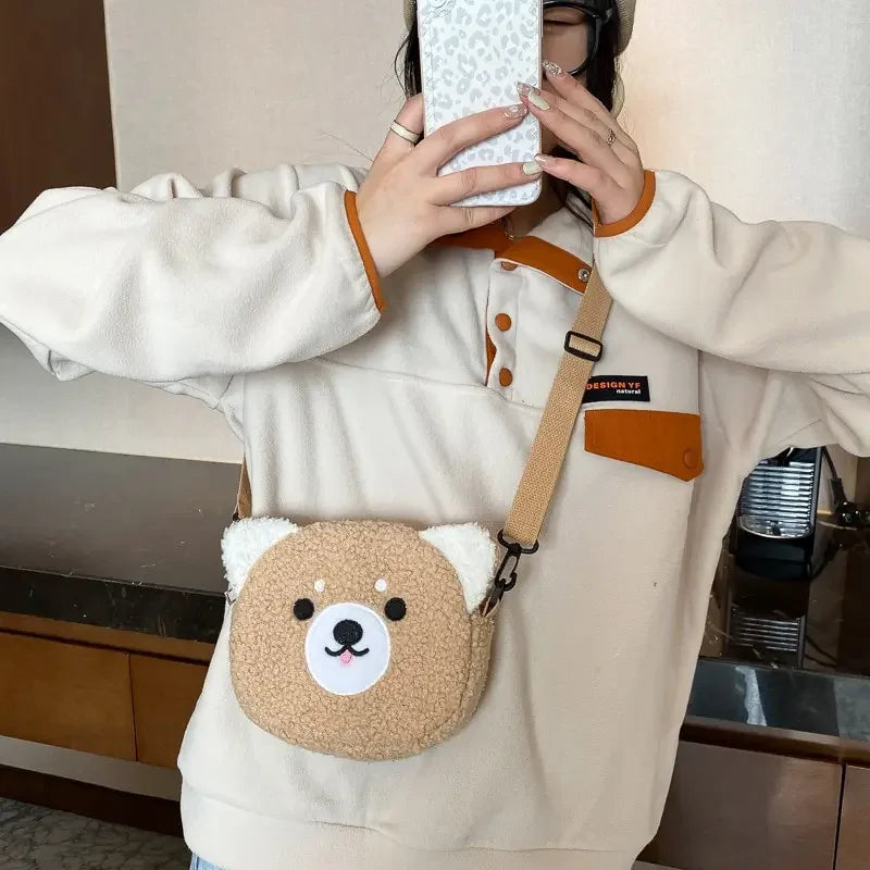 Cartoon Plush Shoulder Bag