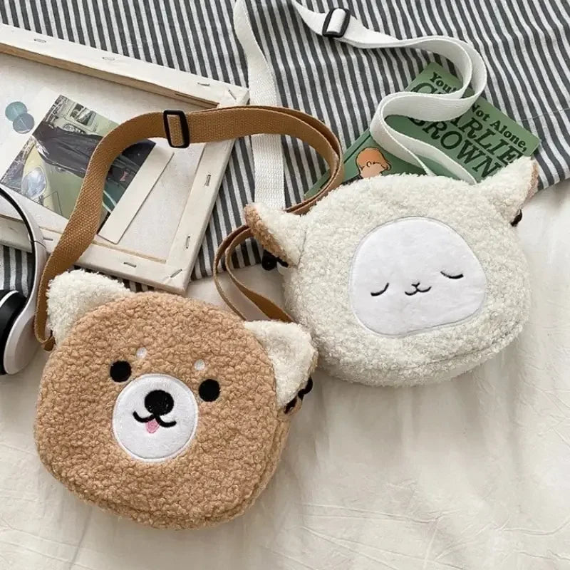 Cartoon Plush Shoulder Bag