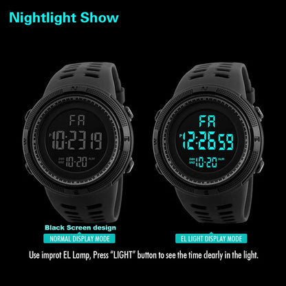 Electronic LED Digital Wristwatch