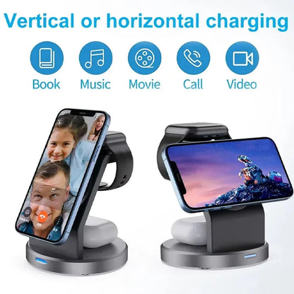 3 In 1 Magnetic Wireless Charger Stand