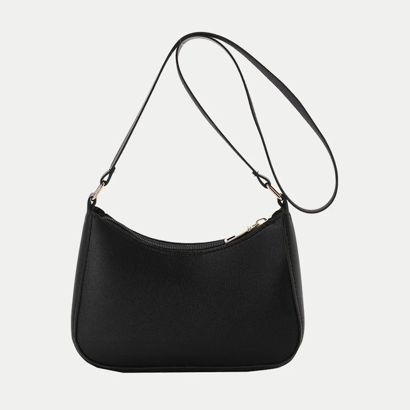 Fashionable Solid Color Shoulder Bag